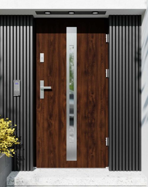 Drzwi zewnętrzne do domu z ościeżnicą aluminiową Otto 31 w systemie Alu