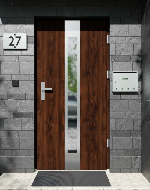 Drzwi zewnętrzne do domu z ościeżnicą aluminiową Otto 35 w systemie Alu extra RC2