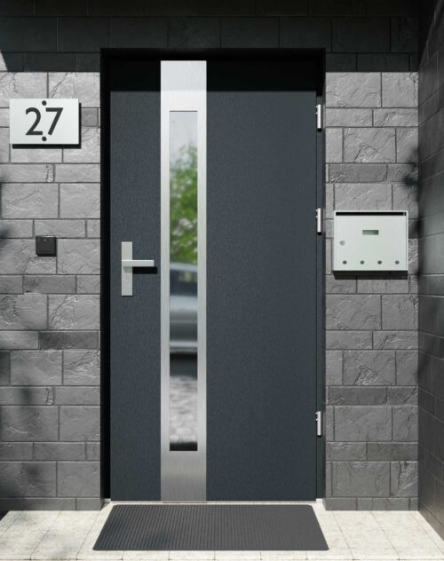 Drzwi zewnętrzne do domu z ościeżnicą aluminiową Otto 35B w systemie Alu extra RC2