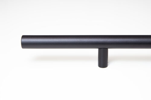 Pochwyt okrągły Linea kolor czarny mat (długość 120 cm / 160 cm)