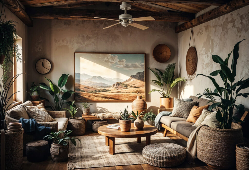 Wnętrze w stylu ekologicznym