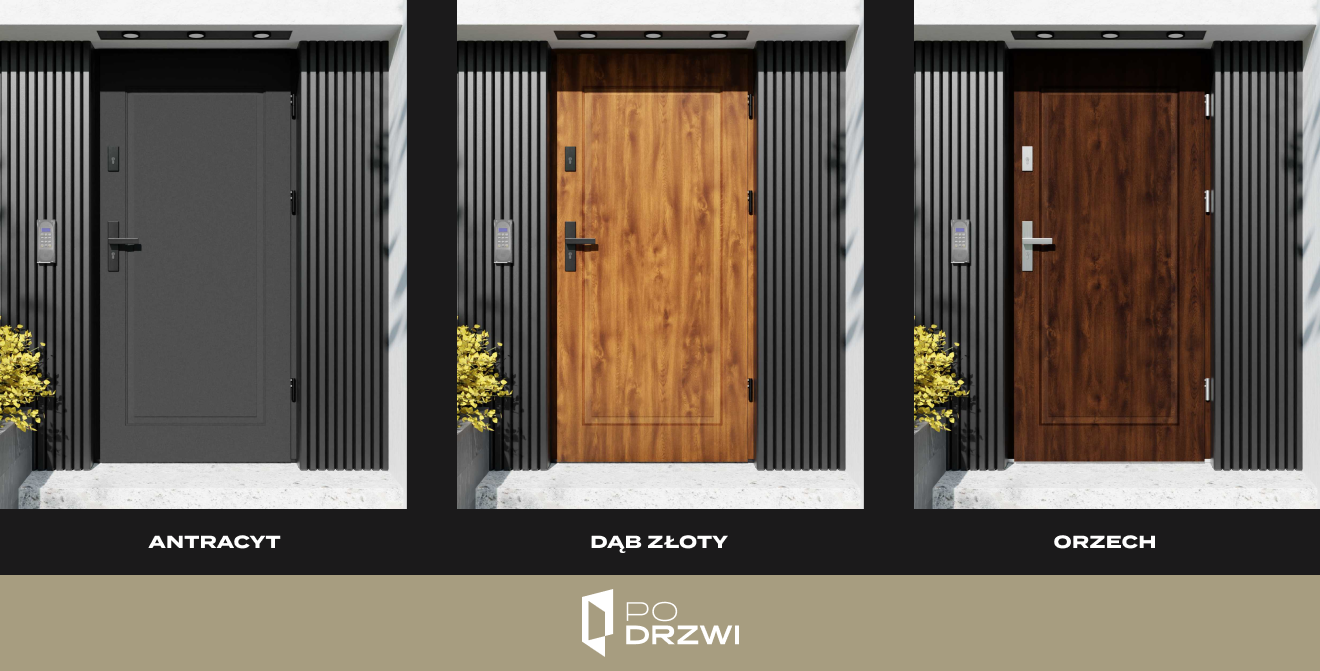 Drzwi zewnetrzne w stylu rustykalnym