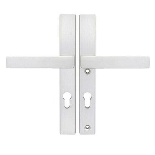 Klamka Theo Slim Alubrass kolor inox, rozstaw 72mm