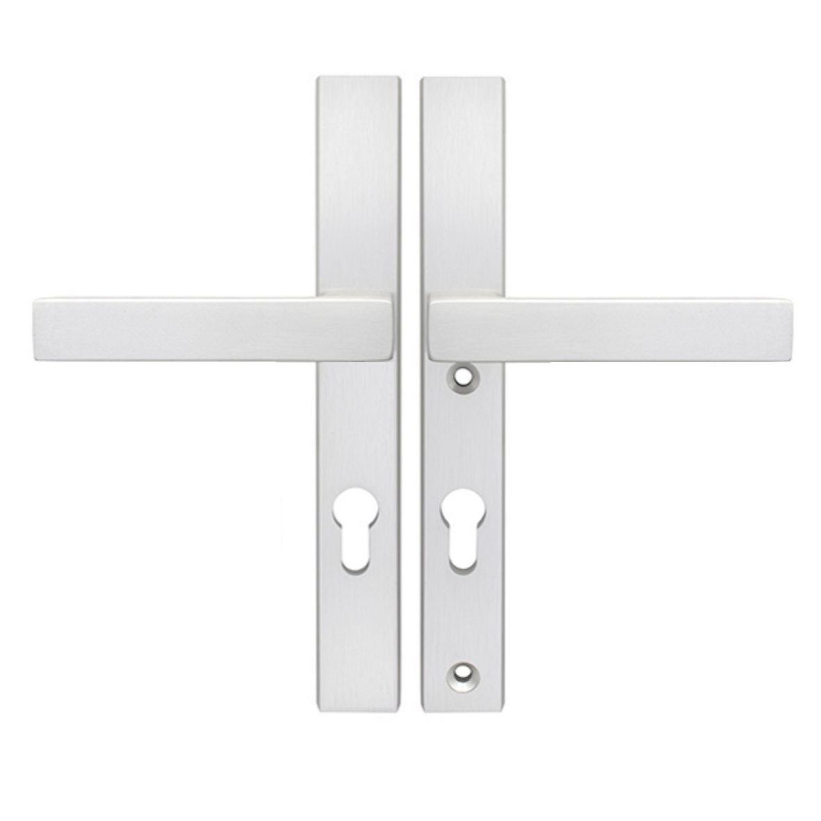 Szyld górny rozeta Alubrass do klamki Theo Slim kolor inox, rozstaw śrub 105mm