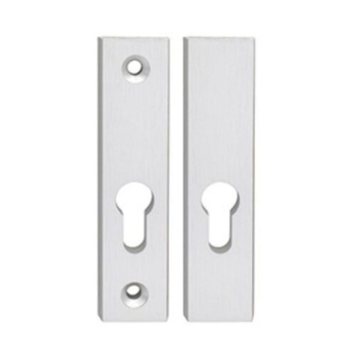 Szyld górny rozeta Alubrass do klamki Theo Slim kolor inox, rozstaw śrub 105mm