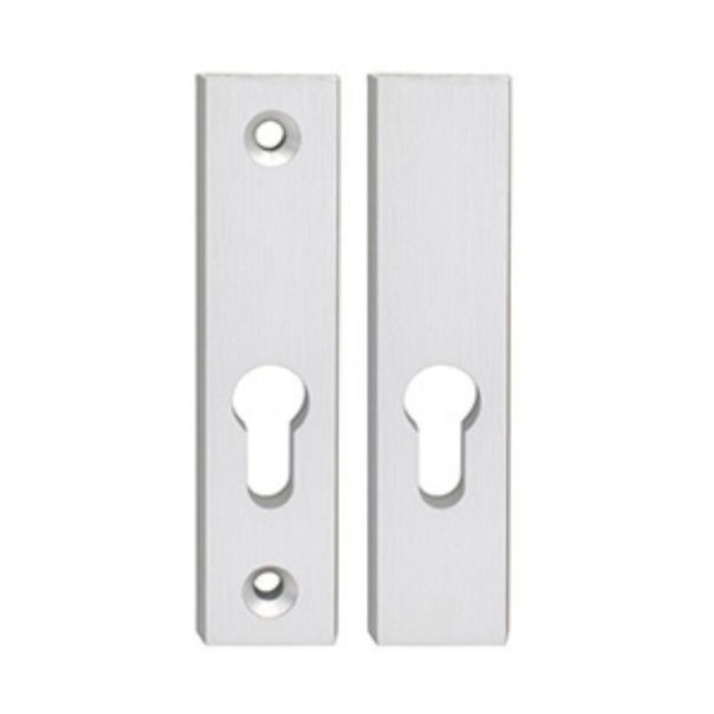 Szyld górny rozeta Alubrass do klamki Theo Slim kolor inox, rozstaw śrub 105mm