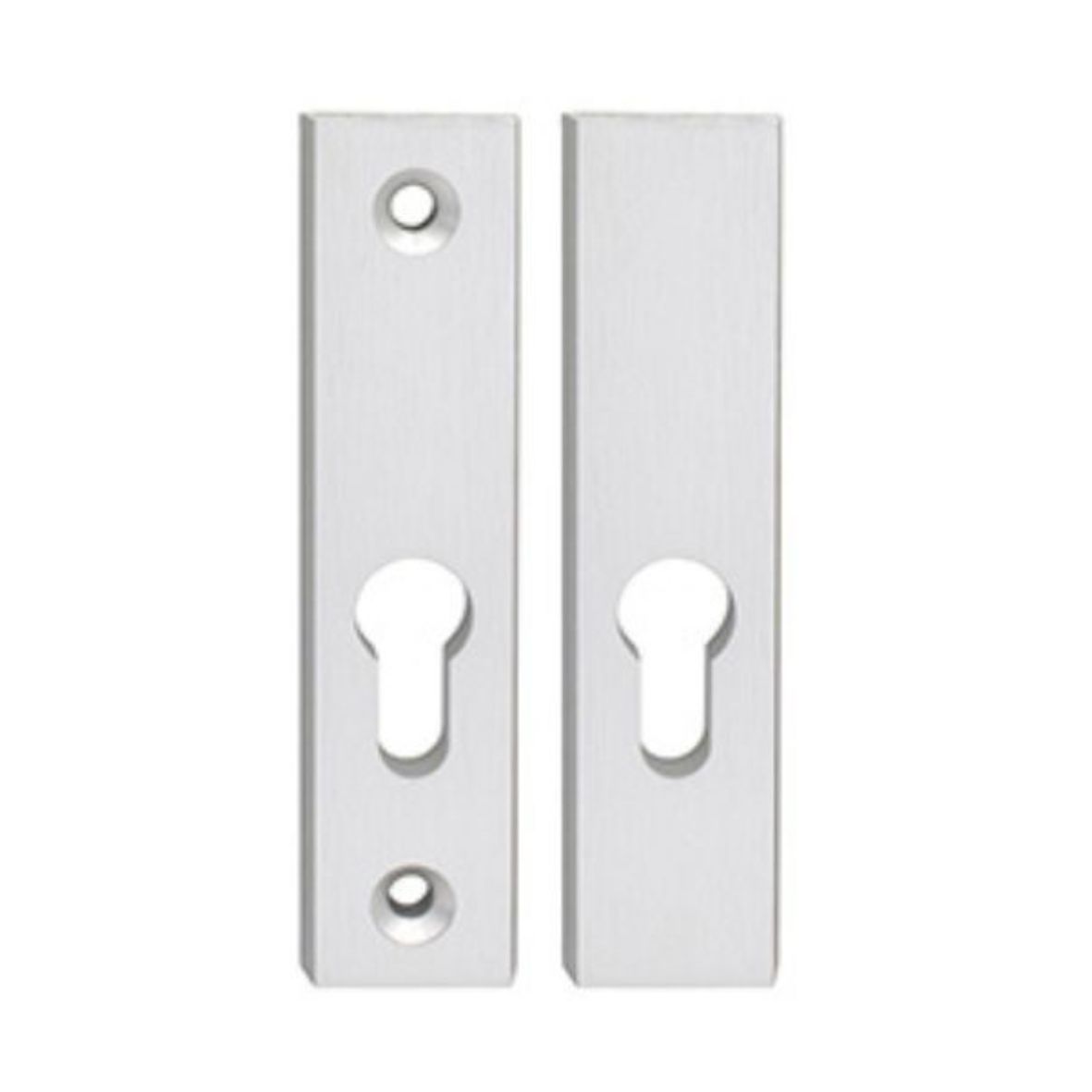 Szyld górny rozeta Alubrass do klamki Theo Slim kolor inox, rozstaw śrub 105mm