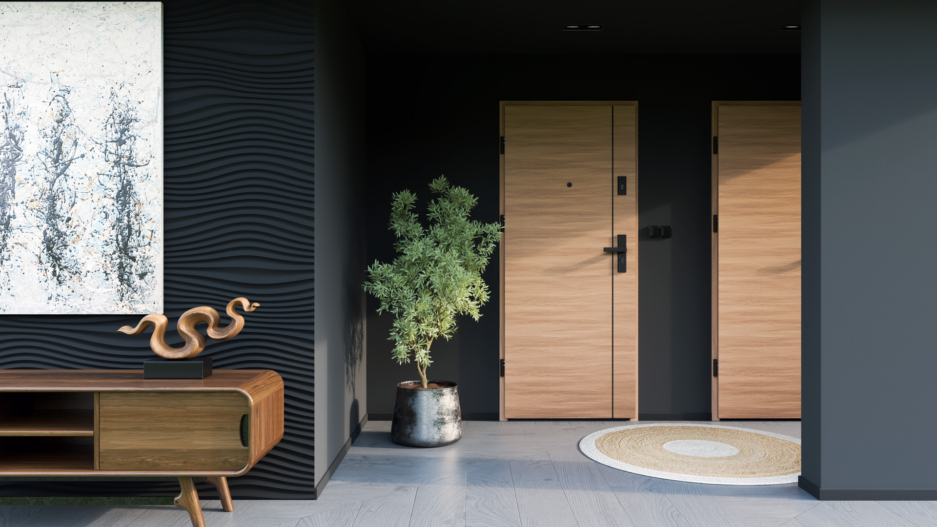 Aranżacja drzwi Bastion w mieszkaniu