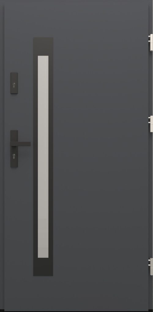 Drzwi zewnętrzne do domu Otto 11B Noir Matt