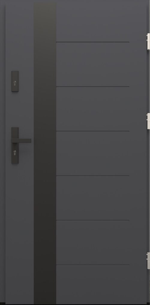 Drzwi zewnętrzne do domu Libre 03B Noir Matt
