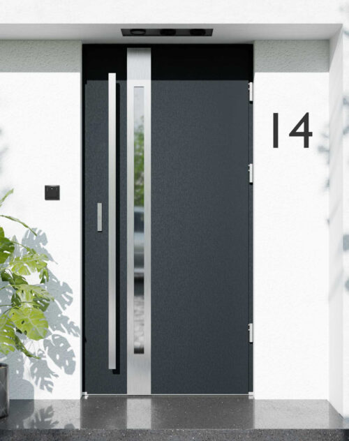 Drzwi zewnętrzne do domu z ościeżnicą drewnianą Otto 12B w systemie Wood extra