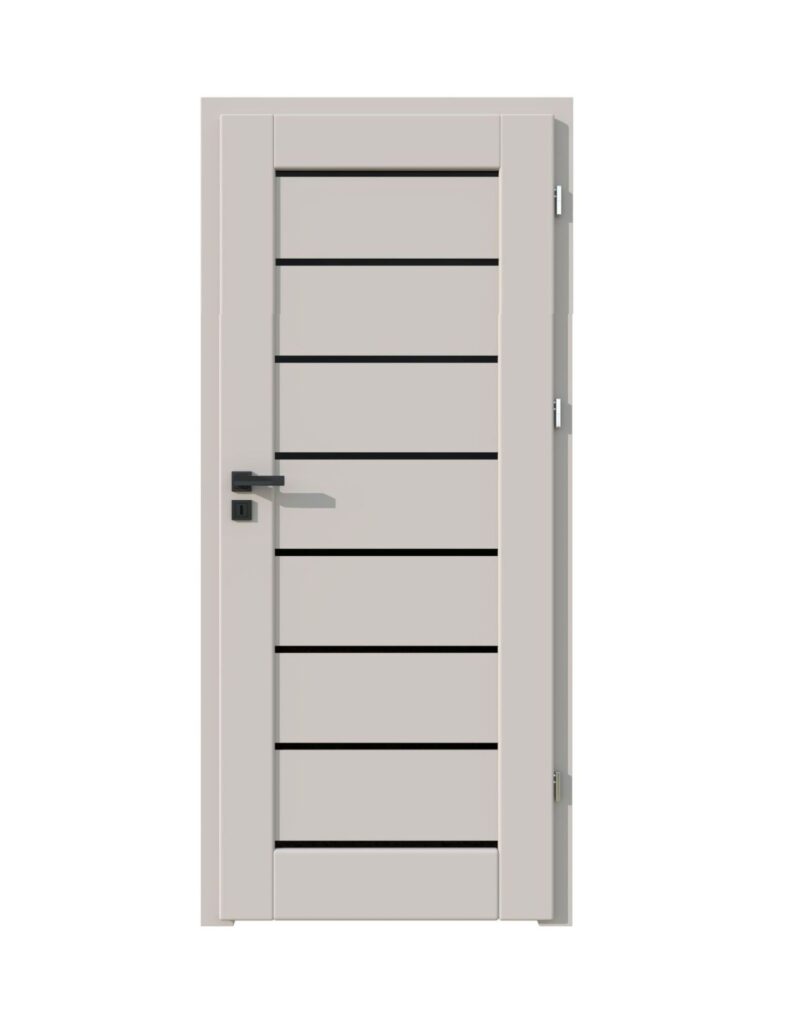 kaszmirowe drzwi wewnętrzne ze szkłem 