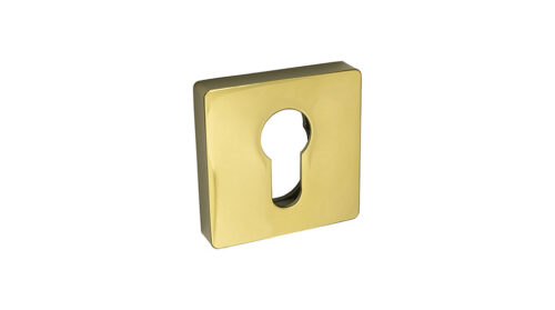 Szyld kwadratowy R w wersji WB kolor mosiądz pvd