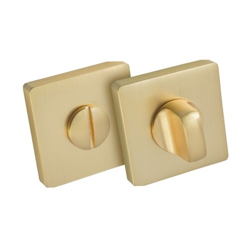 Szyld kwadratowy R w wersji WC kolor satyna mosiądz