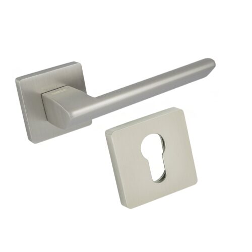 Komplet okuć Talc z kwadratowym szyldem w wersji WB kolor satyna mat