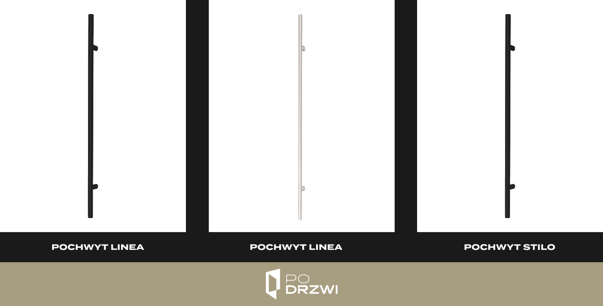 pochwyty do drzwi ze stali nierdzewnej