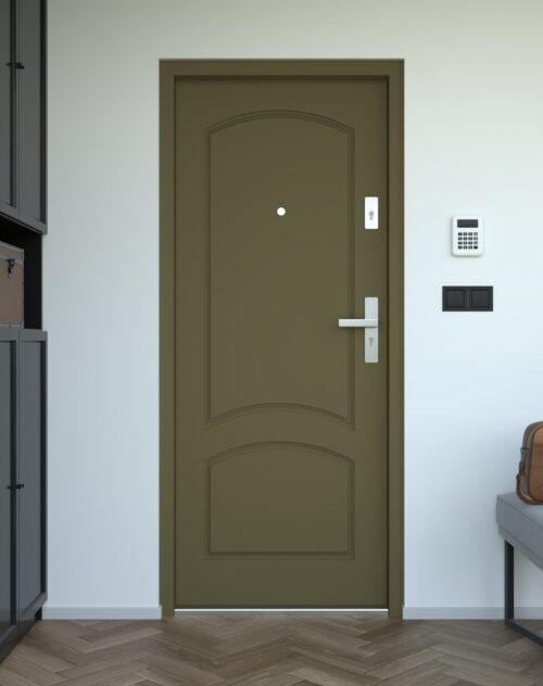 OFERTA SPECJALNA Drzwi wewnątrzklatkowe drewniane Bastion T-305 akustyczne z ościeżnicą