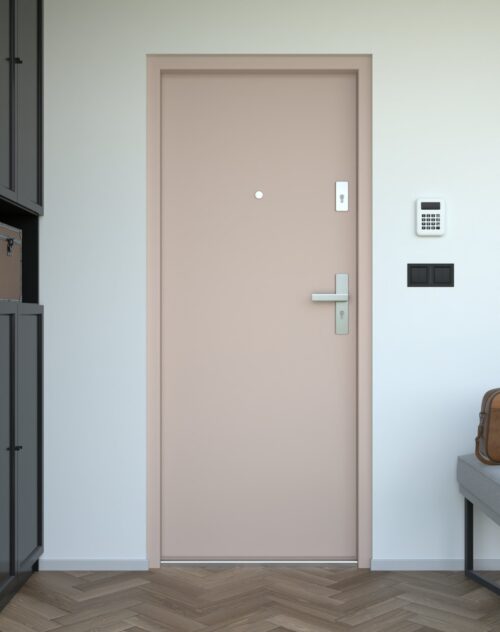 OFERTA SPECJALNA Drzwi wewnątrzklatkowe drewniane Bastion STD-01 akustyczne z ościeżnicą